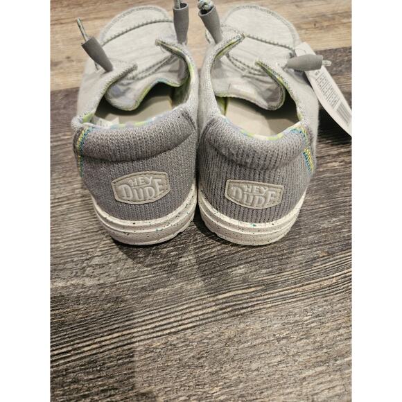 Hey dudes Wendy stretch peral river gray new womens size 8 slip on - Picture 4 of 7